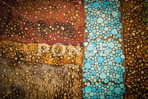 Stone walkway in the park, Backgrounds Stock Illustration