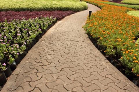 Stone  walkway Stock Photos