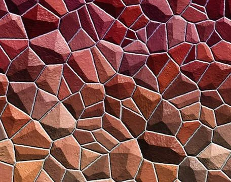 Stone wall Abstract generated rough stone wall shiny surface background Co... Stock Photos