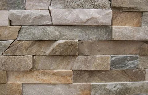 Stone wall of the acient castle. Stock Photos