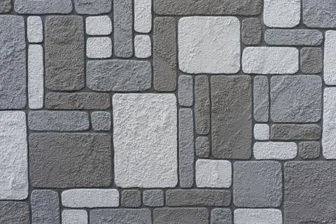 Stone wall as background and texture Stock Photos