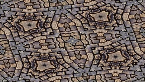 Stone wall background animation Stock Footage 92301494