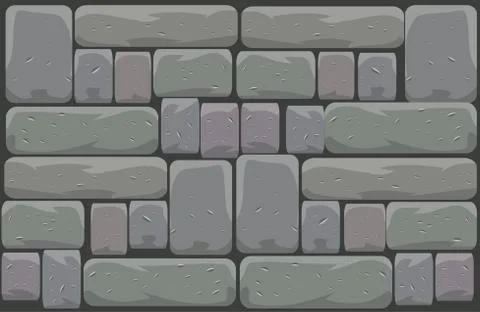Stone wall background beautiful banner wallpaper design illustration Stock Illustration
