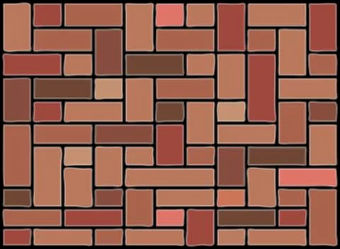 Stone wall background beautiful banner wallpaper design illustration Stock Illustration