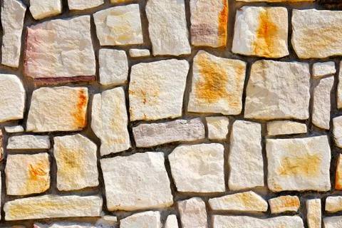 Stone wall background design Stock Photos