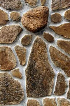 Stone wall background horizontal Stock Photos