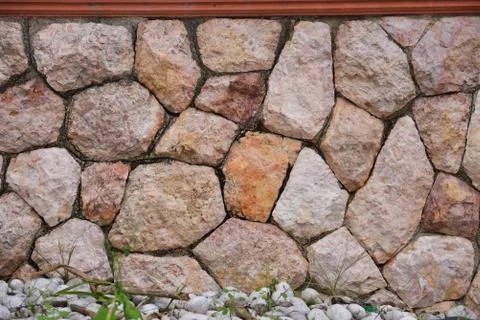 Stone wall, background, masonry texture Stock Photos