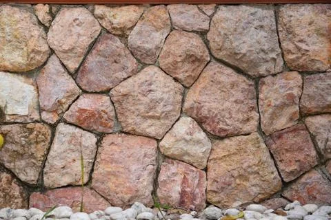 Stone wall, background, masonry texture Stock Photos