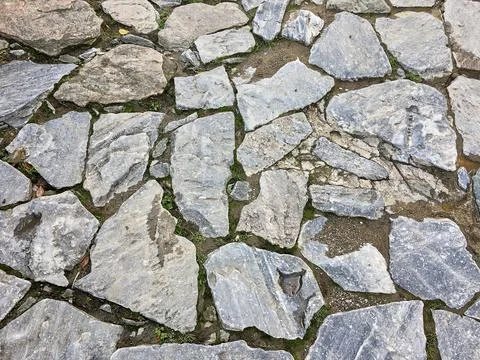 Stone wall background in near plan Stock Photos