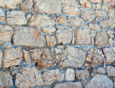 Stone wall background Stockfoto's