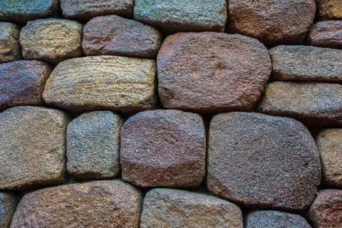 Stone wall background Stock Photos