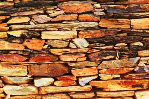 Stone wall background Stock Photos