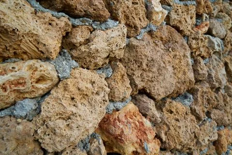 Stone wall background Stock Photos