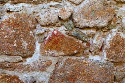 Stone wall background Stock Photos