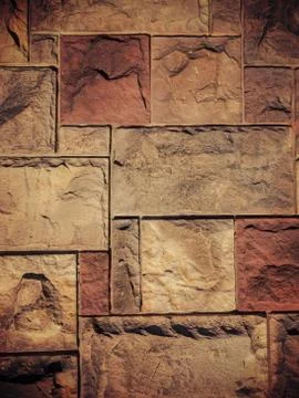 Stone wall background, regular shape wallpaper. Stock Photos