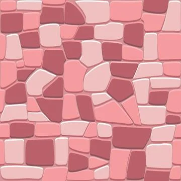 Stone wall background in seamless format Stock Illustration