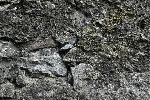 Stone wall background texture gray day large Stock Photos