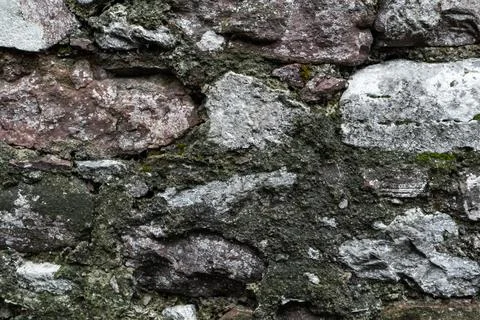 Stone wall background texture gray day large Stock Photos