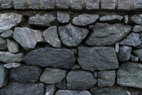 Stone wall background, texture, Italy Stock Photos