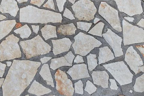 Stone wall, brick rock texture, stone texture Stock Photos