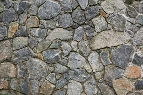 Stone wall, brick rock texture, stone texture Foto stock