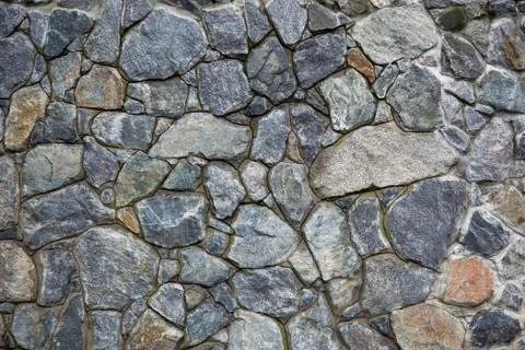 Stone wall, brick rock texture, stone texture Stock Photos