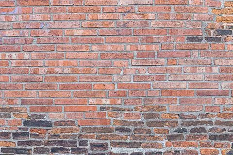 Stone wall of bricks texture part of chimney heating Stock Photos