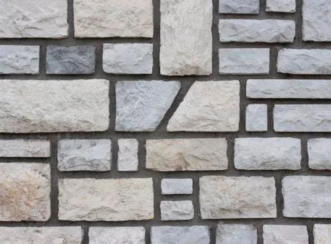 Stone wall with cement. Stock-Fotos