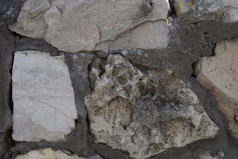 Stone wall close up Stock Photos