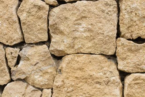 Stone wall in a close up view Foto stock