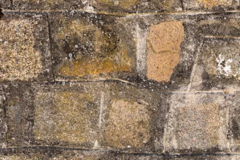 Stone wall closeup Stock Photos
