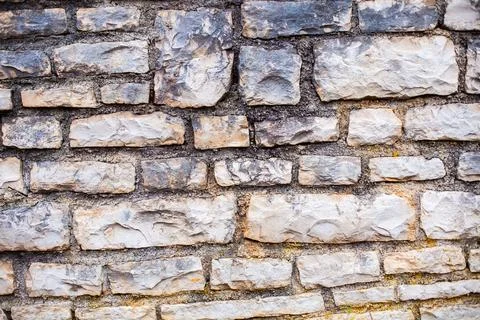 Stone wall closeup texture Stock Photos