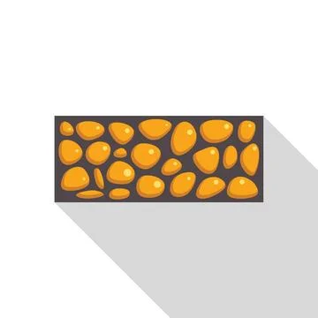 Stone wall with cobblestones creating a rough textured surface Stock Illustration