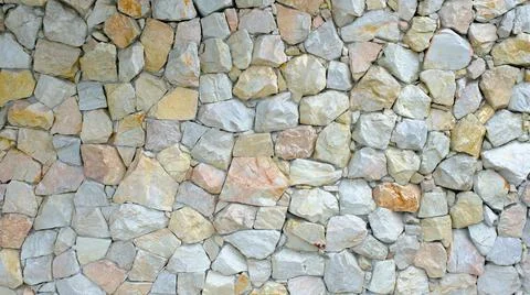 Stone wall construction texture Stock Photos