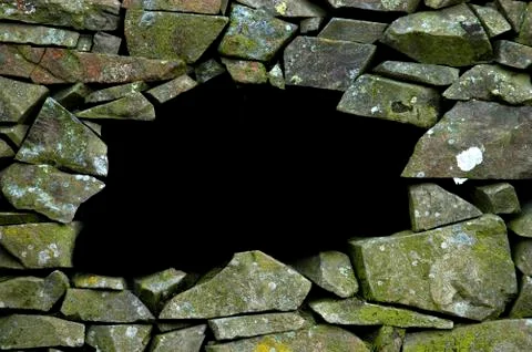 Stone wall with copy space Stock Photos