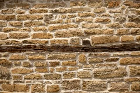 Stone wall fence rustic texture background close-up. 스톡 사진