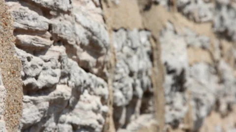 Stone Wall Stock Footage 33754623