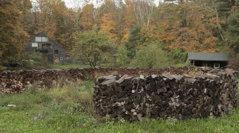 Stone Wall Stock Footage 40806738