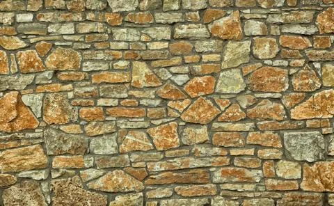 Stone wall full frame background Stock Photos