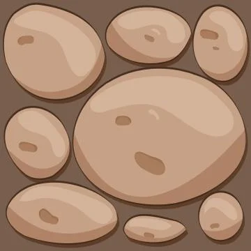 Stone wall game texture beautiful banner wallpaper design illustration Stock Illustration