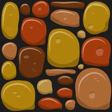 Stone wall game texture beautiful banner wallpaper design illustration Stock Illustration