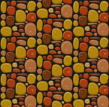 Stone wall game texture beautiful banner wallpaper design illustration Stock Illustration