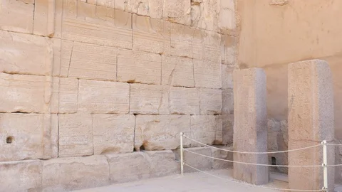 Stone Wall of Historical Building Stock Footage 129230213