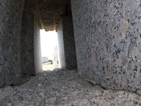 Stone Wall Hole Stock Footage 78981208