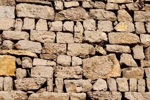 Stone wall of irregular pieces Stock-Fotos