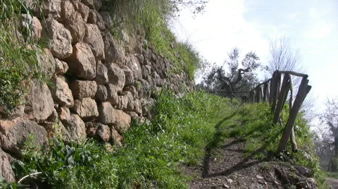 Stone wall in italy Vidéo 609089