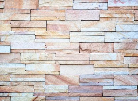 Stone wall made with blocks Stock Photos