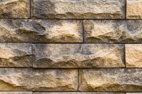 Stone wall made with blocks Stock-Fotos