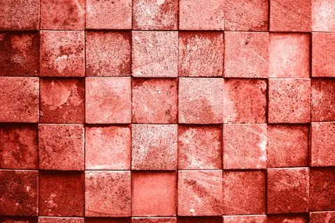 Stone wall made with squares Stock Photos
