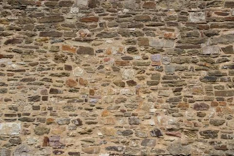Stone wall medieval Foto stock